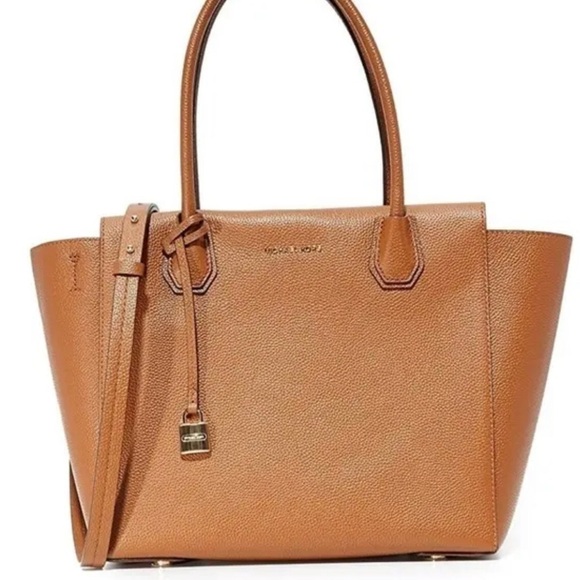 MICHAEL Kors Mercer Large Leather Satchel - Picture 1 of 4